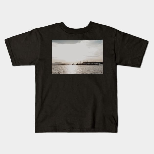 Lake Champlain Kids T-Shirt by LindsayVaughn